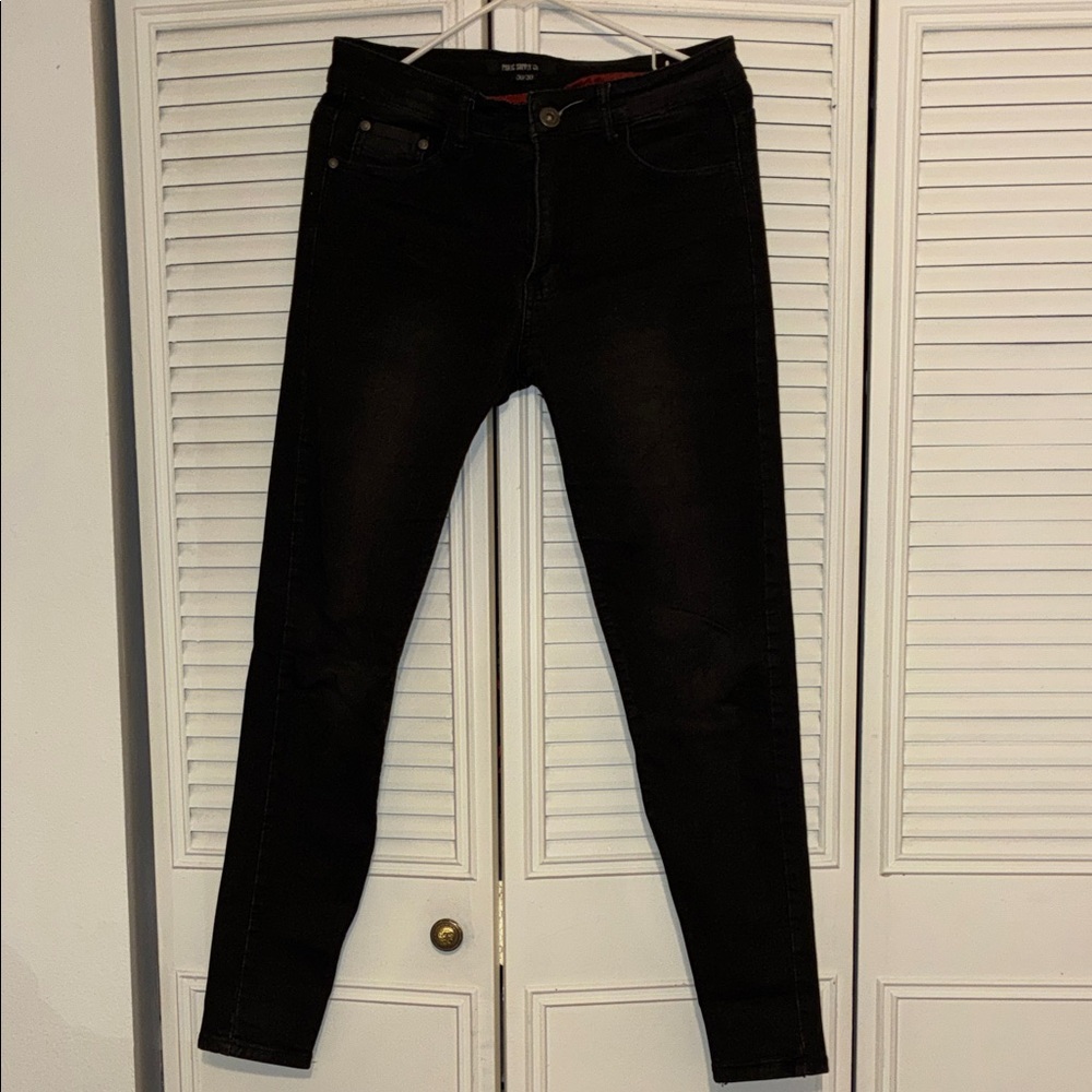 Men's Black Skinny Jeans - Unbranded